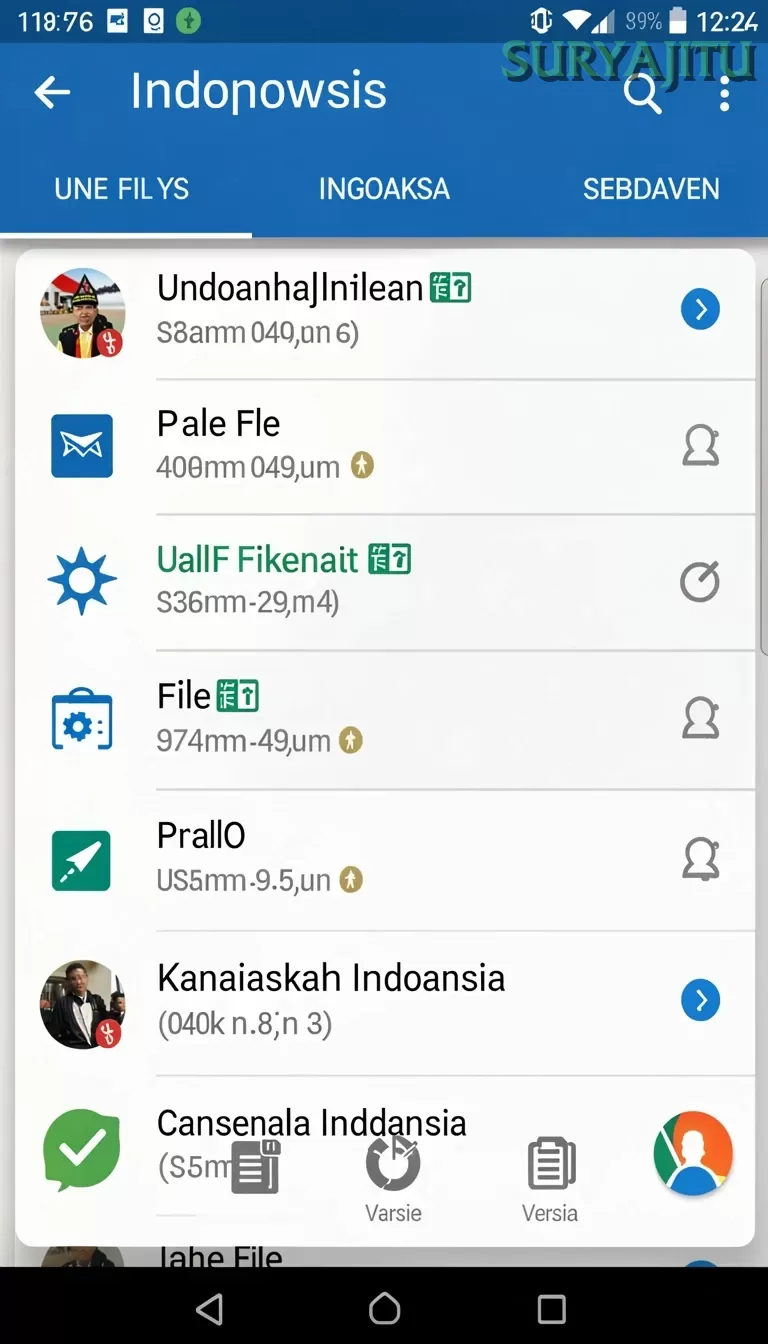 Cuplikan layar IDRKING — menu navigasi