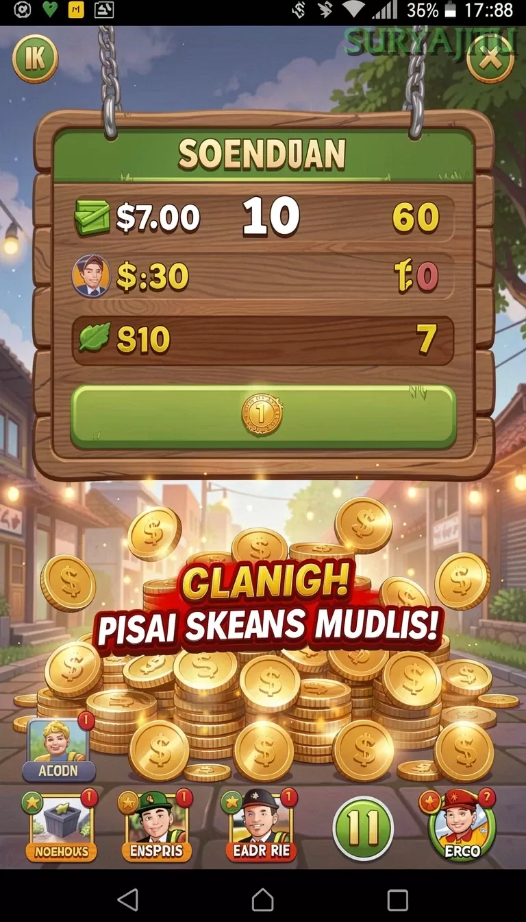 Cuplikan layar RPVIP4 — menu navigasi