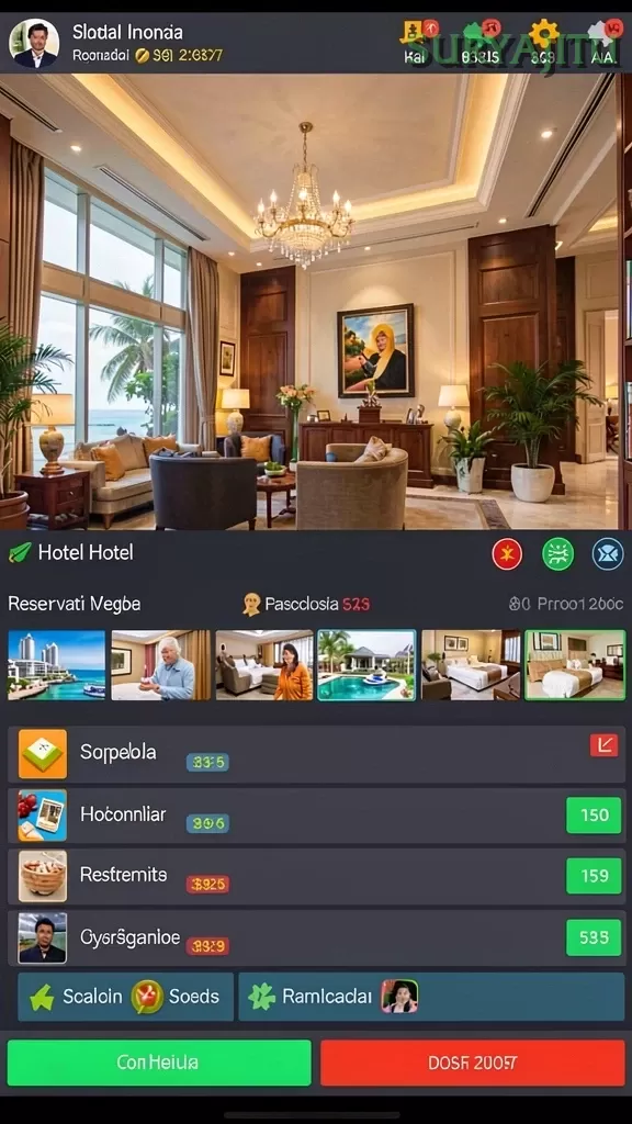 Cuplikan layar SVIPWINS — menu navigasi
